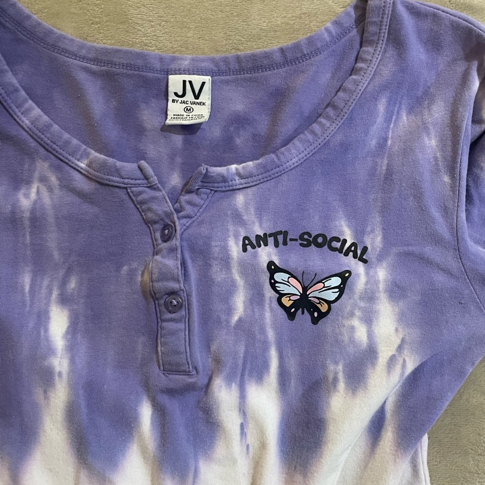 Jac Vanek Long Sleeve Antisocial Butterfly Zumiez